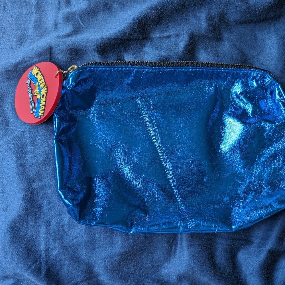 M.A.C. x Wonder Woman Cosmetics Bag Small Blue